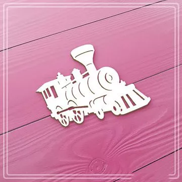 Чипборд "Паровоз 2" 5,8х4,9 см (СкрапМагия)