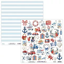 Бумага 30х30 см "Riviera Moments. Для вырезания" (Mintay) Бумага 30х30 см "Riviera Moments. Для вырезания" (Mintay)