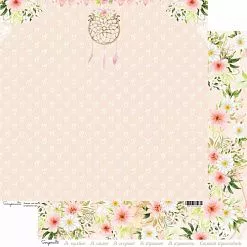 Бумага 30х30 см "Балерина. Цветы" (Scrapmama) Бумага 30х30 см "Балерина. Цветы" (Scrapmama)