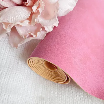 Отрез искусственной замши 27х69 см "Розовая" (Pty Италия)