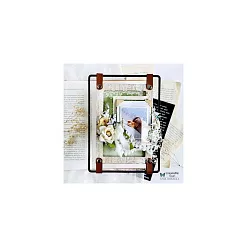 Бумага 30х30 см "White Roses. Flowers" (ScrapAndMe)