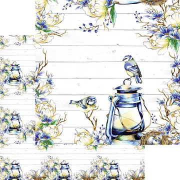 Бумага "Spring birds - 3" (SunnyCraft)