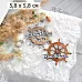 Нож "Море. Штурвал", 5,8х5,8 см (ScrapMania)