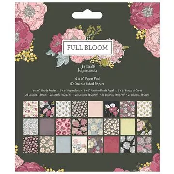 Набор бумаги 15х15 см "Full bloom", 50 листов (DoCrafts)