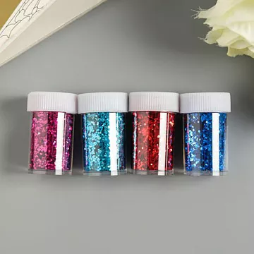 Набор наполнителей для шейкера "Глиттер. Холодный огонь" (АртУзор)