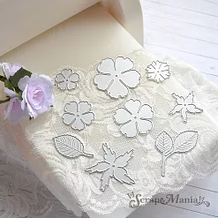 Нож "Махровая роза" 5х5 см (ScrapMania)