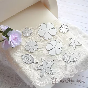 Нож "Махровая роза" 5х5 см (ScrapMania)