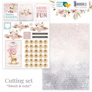 Бумага А5 "Sweet & cute. Карточки и буквы" (DreamLight Studio)