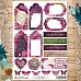 Скрап-карта А4 "Пионовый роман. Ярлыки и теги" (ScrapMania)