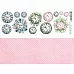 Лист с картинками 10х30 см "Весенний этюд. Часы" (ScrapMania)