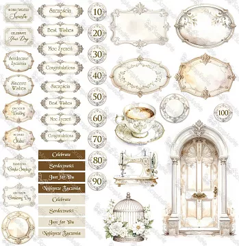 Бумага 30х30 см "Simple Story 4. Обложка" (ScrapAndMe)