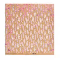 Бумага крафт с голографическим фольгированием "Фантазия" (АртУзор)