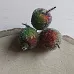 Букет "Яблоки засахаренные. Красно-зеленые", 2,6х1,8 см, 3 шт