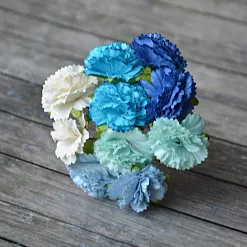 Букет гвоздик "Голубой микс", 10 шт (Craft) Букет гвоздик "Голубой микс", 10 шт (Craft)