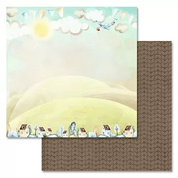 Бумага "Веселый паровозик. Новые горизонты" (ScrapMania)