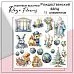 Набор высечек из ткани "Рождественский заяц", 19 шт (RozeFlowers) Набор высечек из ткани "Рождественский заяц", 19 шт (RozeFlowers)