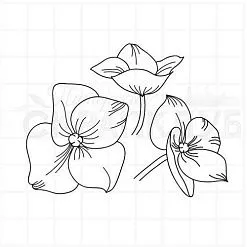 Штамп "Цветы гортензии", 4,5х4,5 см (Скрапклуб) Штамп "Цветы гортензии", 4,5х4,5 см (Скрапклуб)