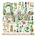 Бумага 30х30 см "Мой сад. Картинки" (CraftPaper)