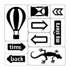 Набор украшений из чипборда "Лавка Древностей. Указатели" (ScrapBerry's) Набор украшений из чипборда "Лавка Древностей. Указатели" (ScrapBerry's)