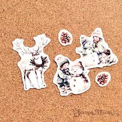 Набор высечек из бумаги "Сочельник", 36 шт (ScrapMania)