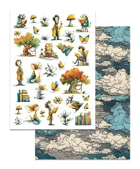 Набор бумаги А4 "Лукоморье", 8 листов (ScrapMania)