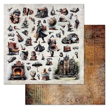Бумага "Элементарно, Ватсон! Картинки" (ScrapMania)
