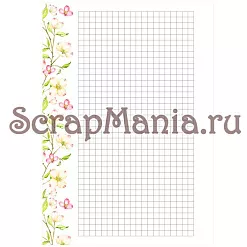 Набор электронных страничек для распечатки "Цветы" (ScrapMania)
