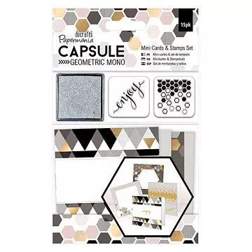 Набор для создания мини-открыток "Geometric. Моно" (DoCrafts)