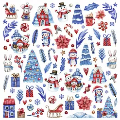 Бумага "Снеговички. Картинки" (ScrapMania)