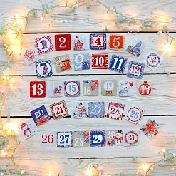 Набор наклеек "Адвент", 31 шт (ScrapMania)