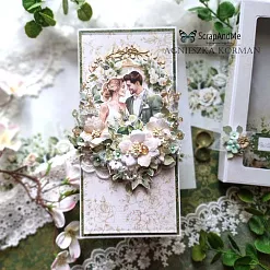 Бумага 30х30 см "Pink Roses. Wedding 8" (ScrapAndMe) Бумага 30х30 см "Pink Roses. Wedding 8" (ScrapAndMe)