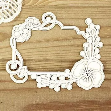 Украшение из чипборда 3D "Рамка 14" (Просто небо)