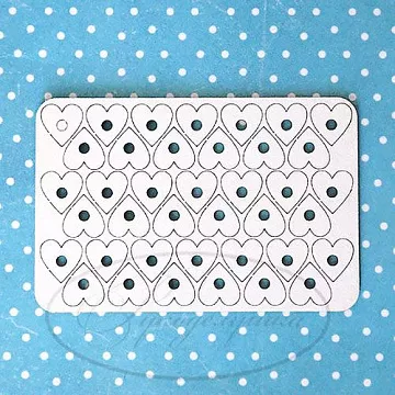 Набор украшений из чипборда "Сердечки" (Рукоделушка)