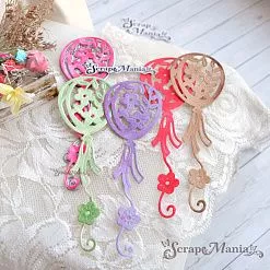 Нож "Воздушные шары. С цветами", 3,9х11,5 см (ScrapMania) Нож "Воздушные шары. С цветами", 3,9х11,5 см (ScrapMania)
