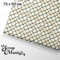 Отрез ткани 75х50 см "Маленький пират. Морская сетка" (ScrapMania)