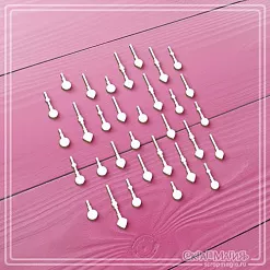 Чипборд "Подвески с елочными игрушками", 10х0,5 см (СкрапМагия)