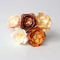 Букет магнолий "Коричневый микс", 5 шт (Craft)