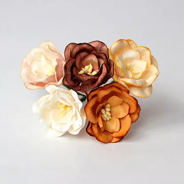 Букет магнолий "Коричневый микс", 5 шт (Craft)