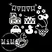 Набор украшений из чипборда "Детская коллекция. Игры" (MiMi Design)