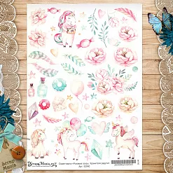Скрап-карта А4 "Розовые грезы. Хранители радуги" (ScrapMania)