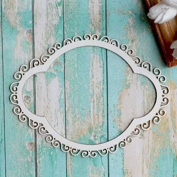 Украшение из чипборда "Рамочка" (ScrapКрым)