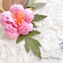 Нож "Пион. Листья", 3,4х5 см (ScrapMania)