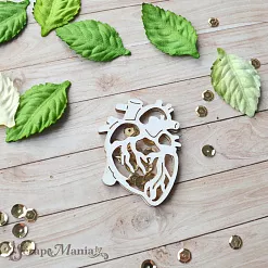 Чипборд "Спасибо, доктор! Шейкер. Сердце мини" (ScrapMania) Чипборд "Спасибо, доктор! Шейкер. Сердце мини" (ScrapMania)