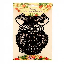 Набор бархатных вырубок "Клетка и сердце" (АртУзор)