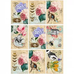 Скрап-карта А4 "Нежность" (SV)