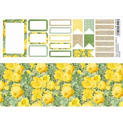 Лист с картинками 10х30 см "Для ежедневника. Лютики" (ScrapMania)