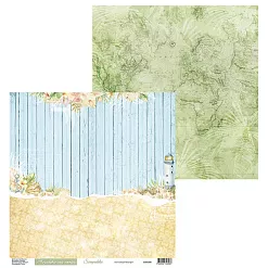 Бумага 30х30 см "Теплый бриз. Лист 04" (Scrapodelie)