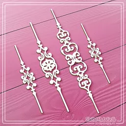 Чипборд "Большие узорные бордюры", 13,3х2 см (СкрапМагия)