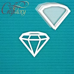 Украшение из чипборда "Шейкер. Бриллиант", большое (CraftStory) Украшение из чипборда "Шейкер. Бриллиант", большое (CraftStory)