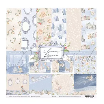 Набор бумаги 30х30 см "Snow Queen", 12 листов (PaperBlonde)
